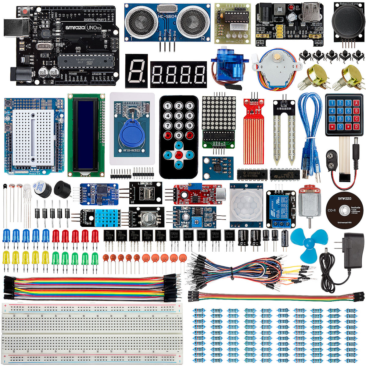 Smraza Complete Starter Kit for Arduino Mega 2560 with Tutorial, LCD16 –  smraza