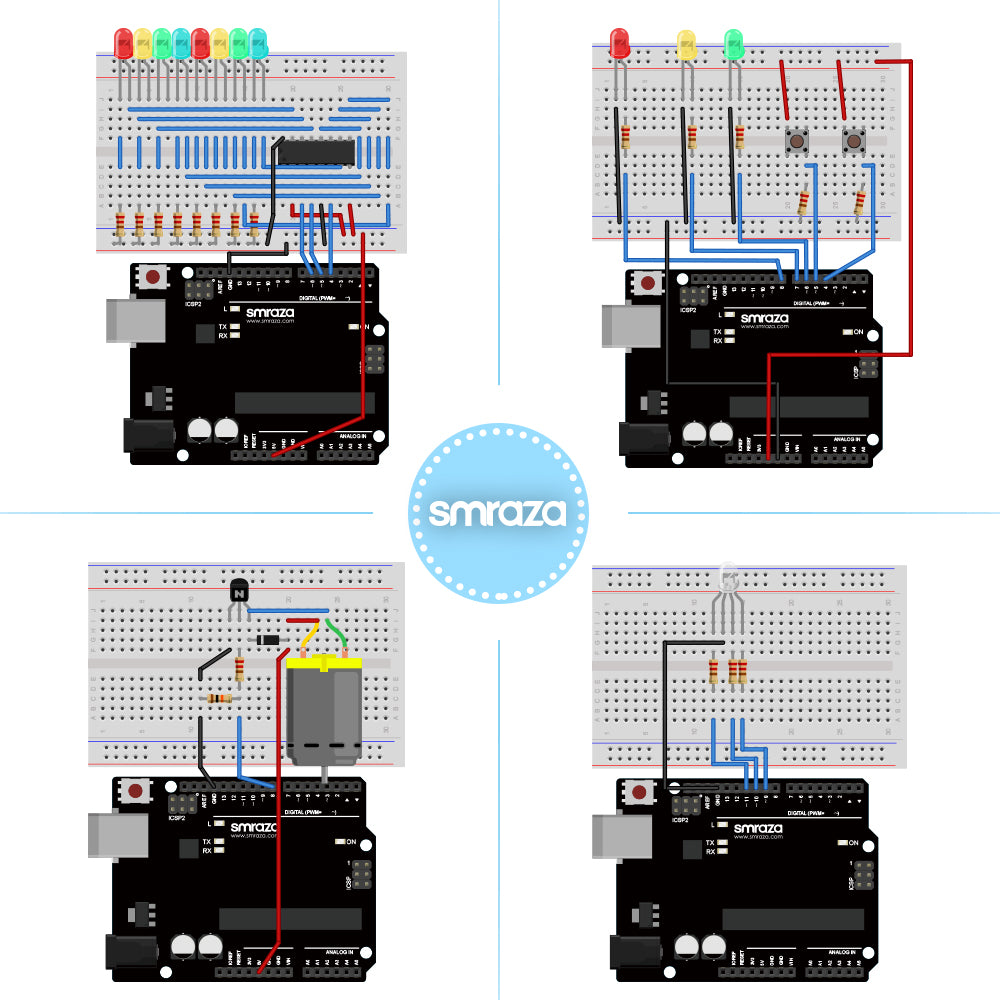 Smraza Progetto Starter Completo Kit per Arduino con Breadboard