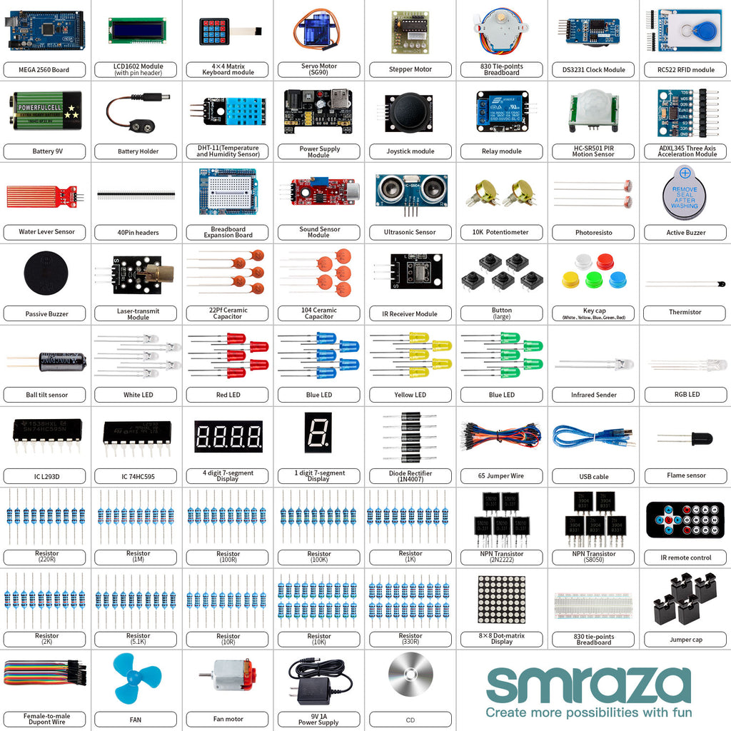 Mega 2560 Basic Starter Kit 1 set